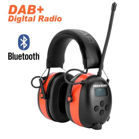 Protear Bluetooth & Radio AM/FM Protecteur d'oreille de protection Auditive Sécurité cache-oreilles