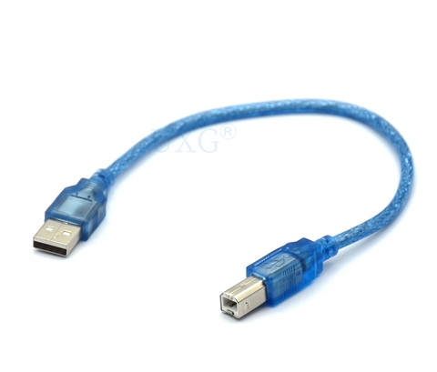 Câble d'imprimante de ligne Scanner, connecteurs haute vitesse USB 2.0 A mâle vers USB 2.0 B mâle court vers mâle Type B, rallonge ► Photo 1/2