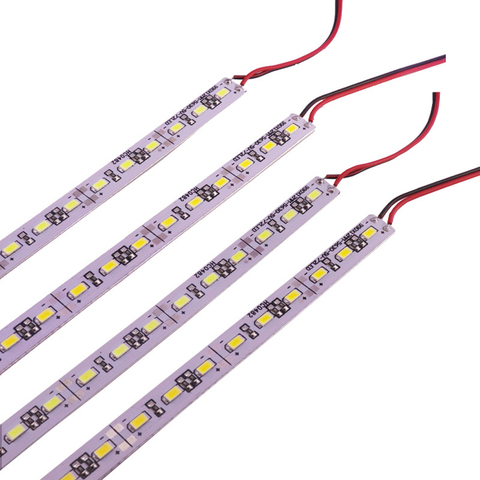 Bande rigide SMD 5630, haute luminosité 5V 12V 24V, 50CM, 10 pièces, lumière blanche chaude ► Photo 1/2