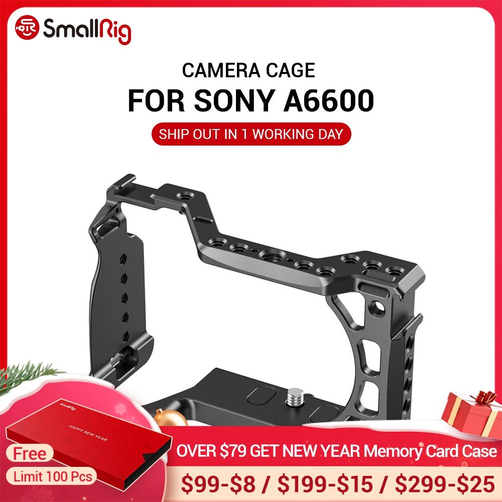 Petite Cage de caméra A6600 pour Sony A6600 avec support de chaussure froide 1/4 trous de filetage pour micro Flash Light bricolage Options 2493 ► Photo 1/6