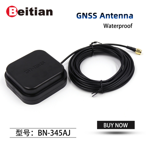 Nouvelle antenne GPS GNSS de haute précision, antenne GPS RTK 3.0V-18.0V, fond magnétique, RG174 5.0m, connecteur SMA, étanche IP67 ► Photo 1/6