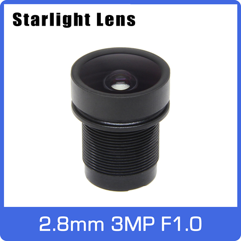 Super Starlight 5MP lentille ouverture F1.0 grand Angle 2.8mm pour SONY IMX335 Ultra faible lumière caméra IP livraison gratuite ► Photo 1/6