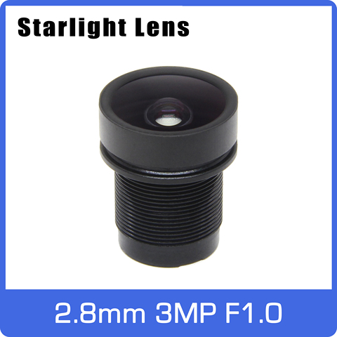 Super Starlight 5MP lentille ouverture F1.0 grand Angle 2.8mm pour SONY IMX335 Ultra faible lumière caméra IP livraison gratuite ► Photo 1/6
