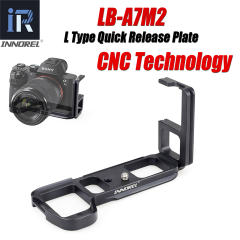 INNOREL LB-A7R2 L Type plaque de fixation rapide Vertical L support LB-A7 II poignée spécialement pour Sony Alpha7II A7R2 A7M2 A7II ► Photo 1/4