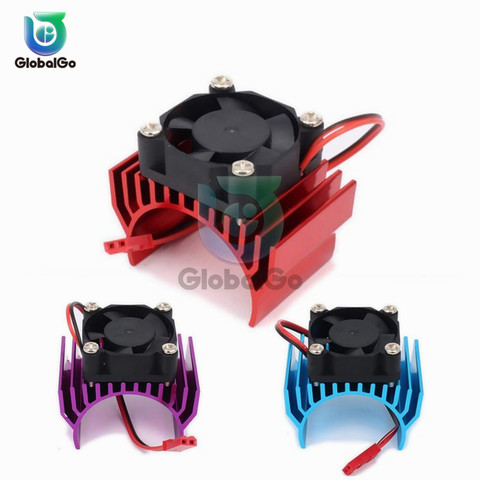 Voiture électrique Brushless moteur radiateur couverture ventilateur de refroidissement pour 1:10 RC voiture 540 550 3650 taille moteur dissipateur thermique pièces ► Photo 1/6