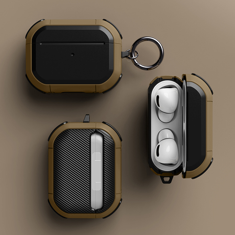 Housse pour Airpods pro coque Silicone Anti-chute housse pour Apple AirPods 3 2 étui accessoires écouteur sans fil avec porte-clés ► Photo 1/6