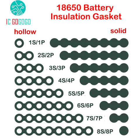 18650 Li-ion batterie isolation joint orge papier Lithium Pack cellule colle poisson électrode isolé tampons adhésif creux solide ► Photo 1/1