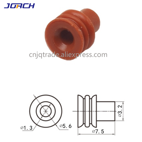 Joint étanche en caoutchouc silicone pour connecteur automobile, 100 pièces, joint d'étanchéité en caoutchouc pour connecteur automobile de 5.6mm ► Photo 1/1