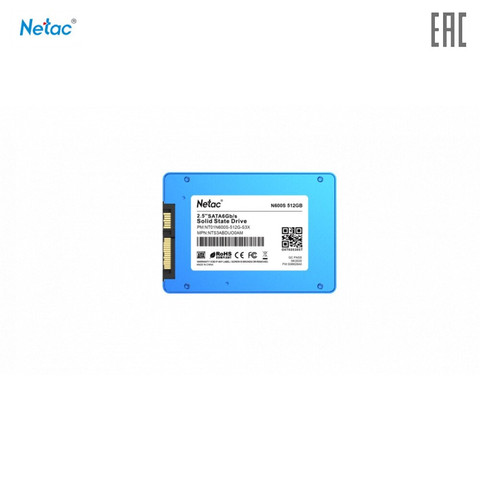 Disques statiques internes Netac NT01N600S-512G-S3X ordinateur bureau stockage interne SSD N600S 2.5 SATAIII 512GB 2.5 SATA ► Photo 1/1