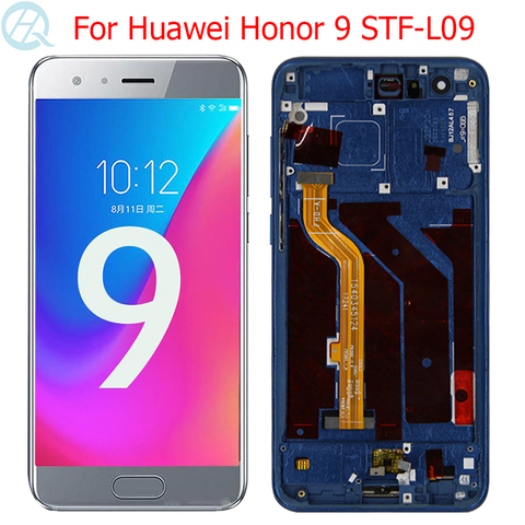 Écran tactile LCD avec châssis, 5.15 pouces, pièce en verre, pour Huawei Honor 9 STF-L09 STF-AL00, Original ► Photo 1/6