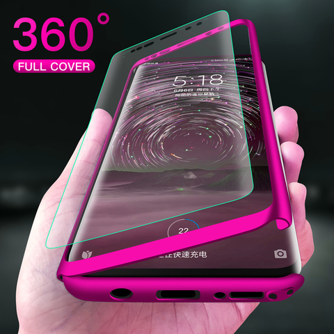 360 Étui De Protection complet Pour Samsung S20 FE S10 S9 S8 S20 Plus S10E Note 9 8 10 A70 A50 A30 S A20 A51 A71 Mat Couverture De PC ► Photo 1/6