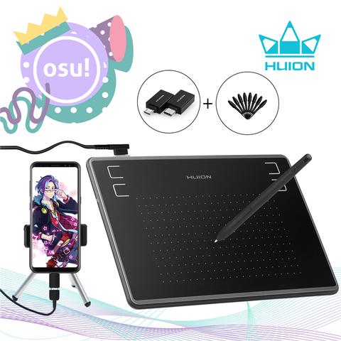 HUION H430P dessin graphique tablettes numériques Signature stylo tablette OSU jeu tablette avec stylet sans batterie avec cadeau ► Photo 1/6