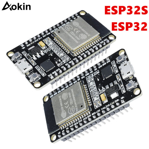 ESP32 ESP-WROOM-32 ESP32 ESP-32S carte de développement WiFi Bluetooth Ultra-faible consommation d'énergie double cœurs carte ESP32 ► Photo 1/6