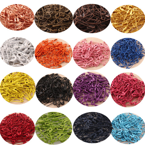 Broches de sécurité multicolores 19mm pour point de tricot, marqueur, étiquette suspendue, broches de fixation, artisanat, 100 pièces/lot ► Photo 1/6