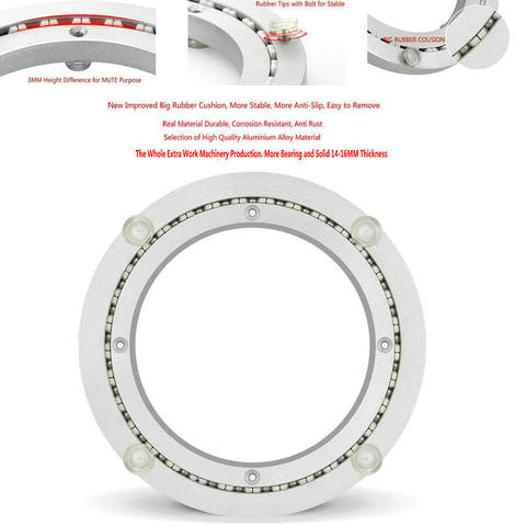 HQ BL01 250 à 1270MM OD sangle silencieuse, lisse et solide en alliage d'aluminium, plateau pivotant pour plateau tournant Susan pour cuisine ► Photo 1/6