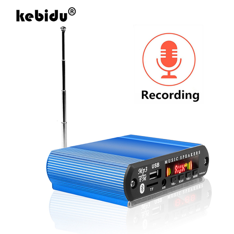 Carte décodeur kebidu bluetooth 5.0 MP3 WMA WAV 5V 12V Module Audio sans fil écran couleur USB TF FM Radio pour accessoires de voiture ► Photo 1/1