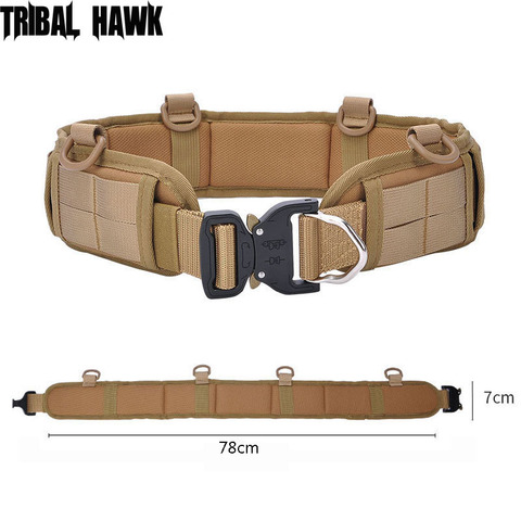 Molle tactique bataille ceinture guerre CS Cambat équipement militaire Airsoft ceinture Police armée chasse ceinture doux rembourré réglable ► Photo 1/6