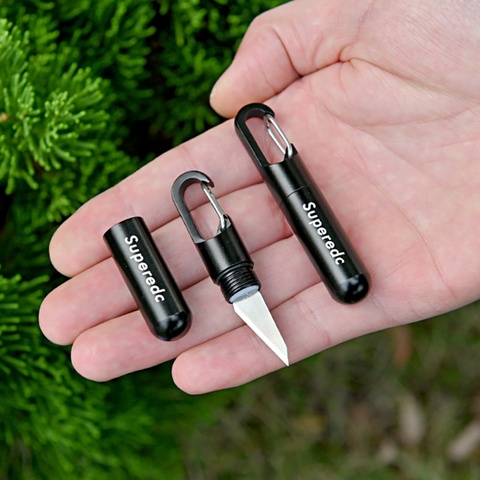 Outil de coupe en laiton multi-fonction EDC Portable Mini outil porte-clés pendentif outil Capsule couteau minuscule outil de coupe nouveau ► Photo 1/6