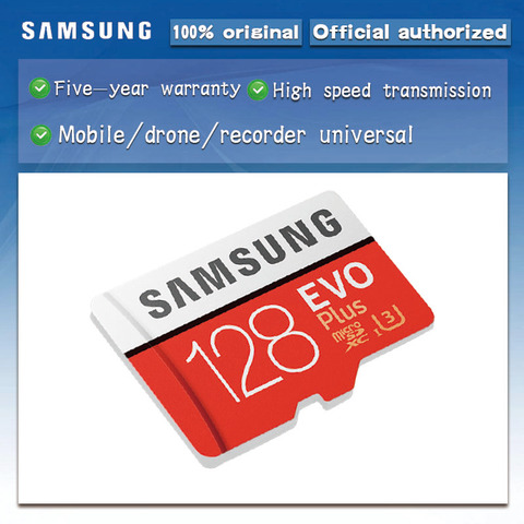 SAMSUNG-carte Micro SD EVO plus +, 16 go/32 go/64 go/128 go/256 go/UHS-I go, TF, U3, carte mémoire ► Photo 1/6