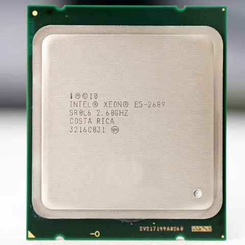 Intel Xeon E5 2689 LGA 2011 2.6GHz 8 Core 16 Threads processeur d'unité centrale E5-2689 foin vender E5 2690 CPU ► Photo 1/2