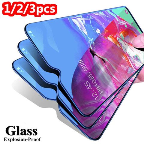 3 PIÈCES 2 PIÈCES 1 PIÈCES En Verre Trempé Pour Samsung Galaxy A50 A30 A70 Protecteur D'écran En Verre Pour Samsung M20 M30 A20 A20E A40 A80 A90 A60 ► Photo 1/6