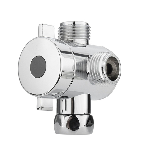 Multifonction 3 voies pomme de douche inverseur Valve G1/2 trois fonctions interrupteur adaptateur connecteur t-adaptateur pour toilette Bidet douche ► Photo 1/6