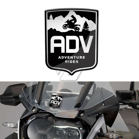3D moto décalcomanie aventure cavalier boîtier à autocollants pour BMW R1200GS R1250GS KTM 1050 ADV autocollant ► Photo 1/6