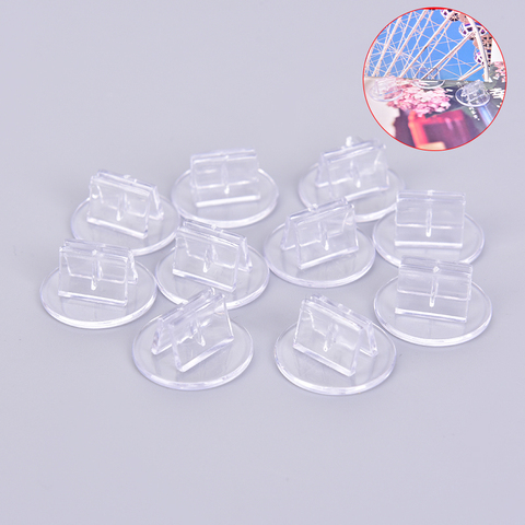 Support de cartes en plastique 10 pièces, accessoires fixes transparents uniques pour cartes de jeu en papier de 2mm ► Photo 1/6