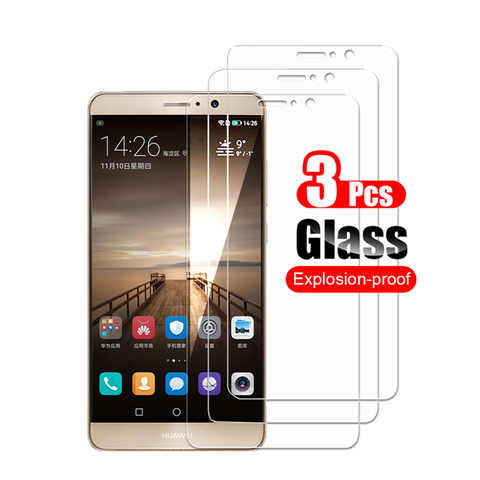 3 pièces En Verre Trempé Pour Huawei Mate 9 Écran Protecteur Film Protecteur Pour Huawei Mate 9 Mate9 Bouclier En Verre ► Photo 1/6