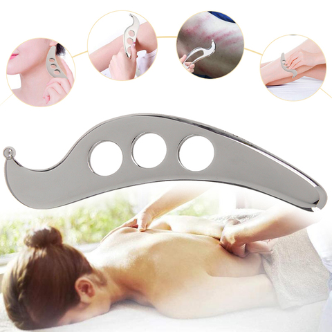 Gua Sha outil en acier inoxydable grattage manuel outils de Massage thérapie physique soulagement de la douleur libération myofasciale activation des tissus ► Photo 1/6