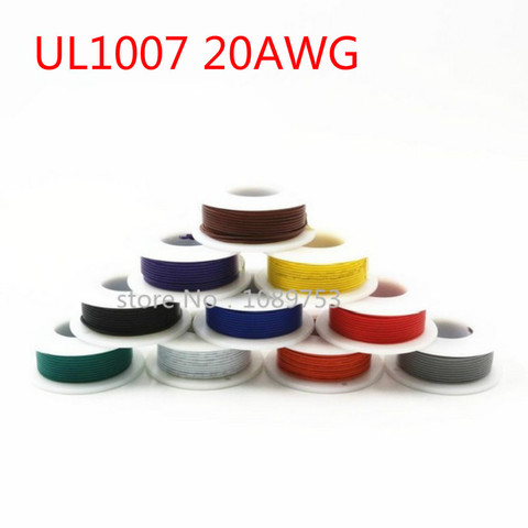 Fil électronique UL1007 de 10 mètres, 20awg, 1.8mm, en PVC, Certification UL #20 ► Photo 1/5