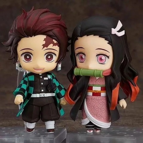 10cm Kamado Tanjirou tueur de démons Kimetsu no Yaiba Kamado Nezuko Kamado Tanjirou figurine jouets cadeau de noël avec boîte ► Photo 1/6