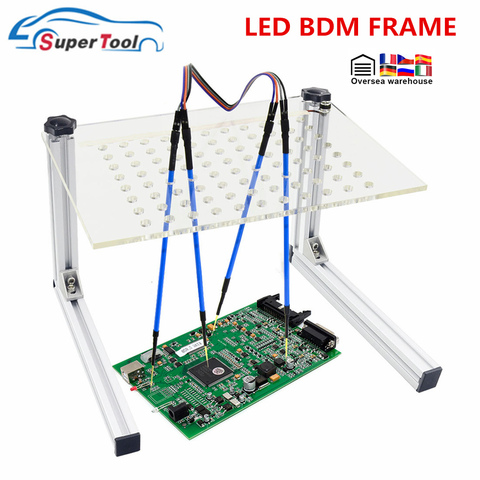 Cadre BDM LED avec 4 pièces stylo sonde outil de réglage de puce ECU de voiture, broche 40 pièces pour cadre BDM OBD2 programmeur ECU automatique pour Kess K-TAG/Ktag ► Photo 1/6