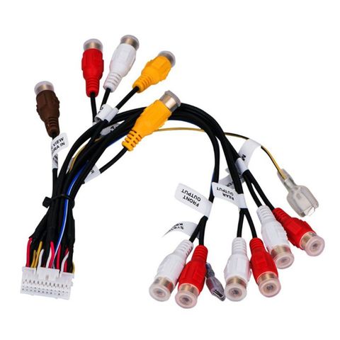 Câble d'adaptateur de connecteur de harnais | Fiche 24Pin pour véhicule autoradio, sortie RCA câble d'adaptateur pour faisceau et AVICF90BT ► Photo 1/6