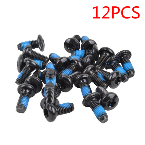 12 pièces en acier inoxydable T25 Cycle vélo frein disque boulons vis vélo frein Rotor boulons vtt cyclisme vis vélo accessoires ► Photo 1/6