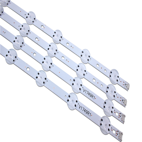 4 Pièces/ensemble LED bande Pour LG 49UV340C 49UJ6565 49UJ651V 49UJ670V 49UJ701V V17 49 R1 L1 ART3 2862 2863 6916L-2862A 2863A ► Photo 1/6