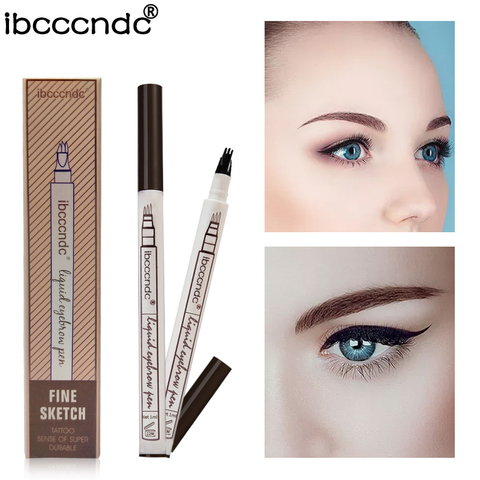 Stylo à sourcils pour Microblading, liquide, 3 couleurs, pour Microblading, avec liquide, résistant à l'eau, Durable, résistant aux taches ► Photo 1/6