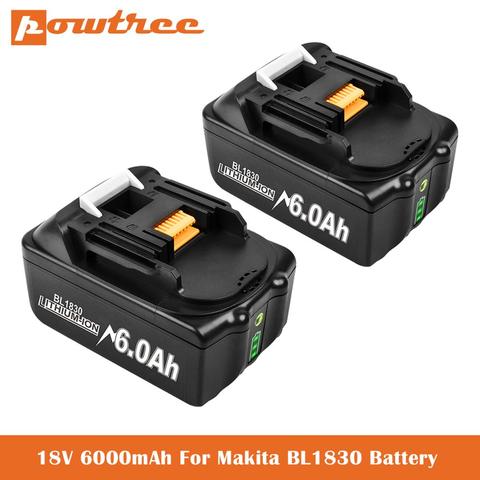 3.0/4.0/6.0/9.0 Ah Lithium ion Rechargeable remplacement pour Makita 18V batterie BL1850 BL1830 BL1860 LXT400 perceuses sans fil L50 ► Photo 1/6