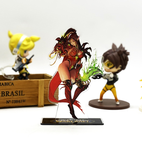 Amour merci WOW HOS Valeera Sanguinar acrylique support figure modèle plaque support gâteau topper anime jouet ► Photo 1/3