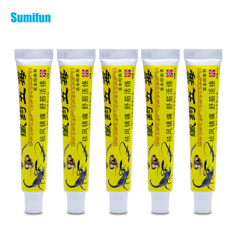 Sumifun – crème chinoise anti-douleur, 5 pièces, pommade à base de plantes pour soulager les rhumatismes et l'arthrite du dos, baume analgésique, D1762 ► Photo 1/6
