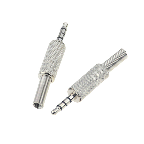 Connecteur de prise Jack Audio à souder pour la plupart des écouteurs, remplacement 3.5mm 4 pôles réparation casque mâle 1 pièce ► Photo 1/5