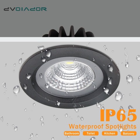 Spot lumineux carré encastrable conforme à la norme IP65 LED étanche, éclairage d'extérieur, idéal pour une salle de bains, 7/9/12/15W, ac 110/220V, LED étanche V ► Photo 1/6