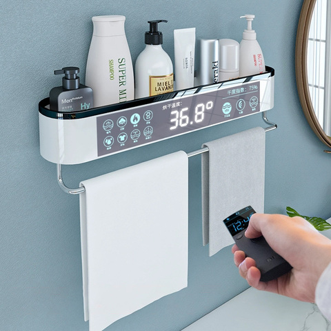 MICCK – étagère murale de salle de bain, pour shampoing, douche, pour toilettes, étanche, organisateur de bain, cosmétiques, porte-serviettes ► Photo 1/6