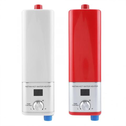 Chauffe-eau électrique instantané 5500W 220V, pour cuisine ou salle de bain, sans réservoir, affichage Digital, chauffage rapide de l'eau, douche ► Photo 1/6