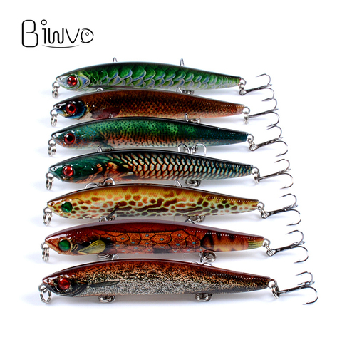 Biwvo 8g 9.3 cm leurres de pêche en métal hiver glace de mer nagbait marchandises pour la pêche méné Shad Spinner appât manivelle appât dur ► Photo 1/6