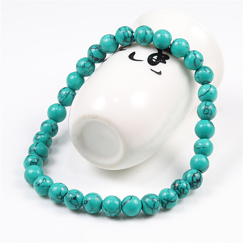 Bracelet Malachites en pierre naturelle pour hommes et femmes, perles rondes classiques, bijoux de Yoga, chapelet de méditation ► Photo 1/6