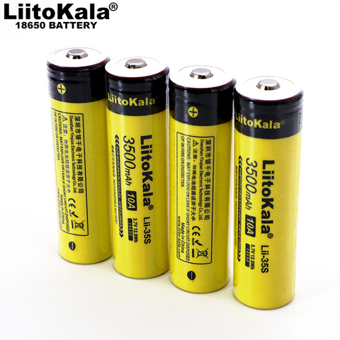 2022 nouveau LiitoKala Lii-35S 18650 batterie 3.7V 3500mAh batterie au lithium Rechargeable pour lampe de poche LED bricolage pointu ► Photo 1/4