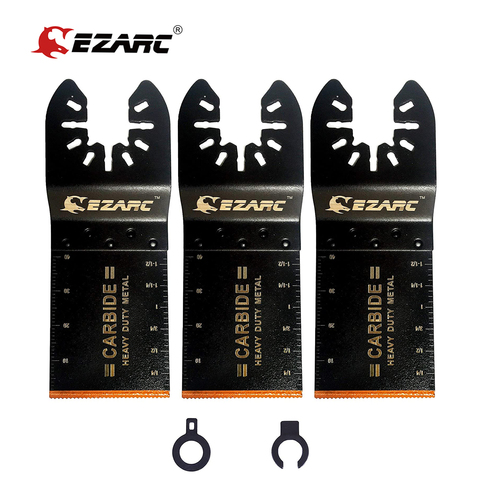 EZARC – lames de scie oscillantes en carbure, outil multifonction, accessoires pour couper le métal, clous en acier, boulons, 3 pièces ► Photo 1/6