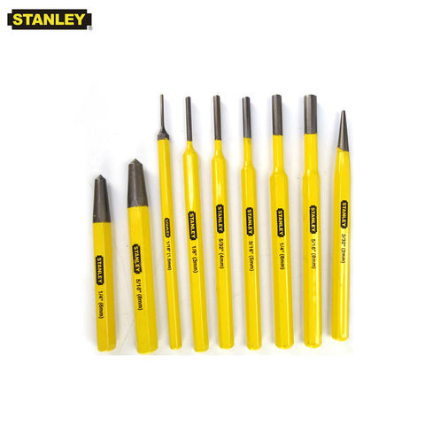 Stanley-poinçon à broche en métal, poinçon central, outil à main 1.5mm 3mm 4mm 5mm 6mm 8mm 2mm trous de départ de marquage Cr.v acier ► Photo 1/6