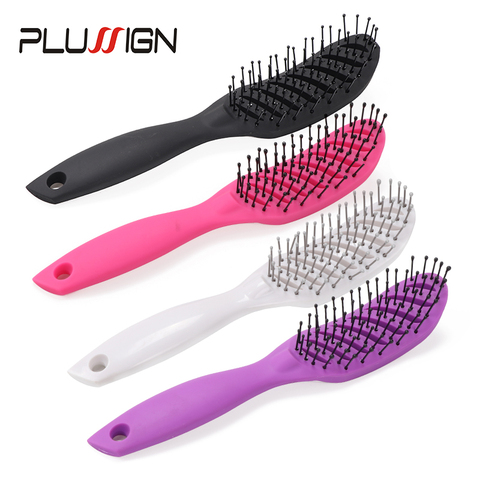 Brosse sèche-cheveux humide et bouclée | Brosse démêlant pour Salon, outils de coiffure, brosse à mèche sèche-cheveux, brosse de Promotion en usine ► Photo 1/6